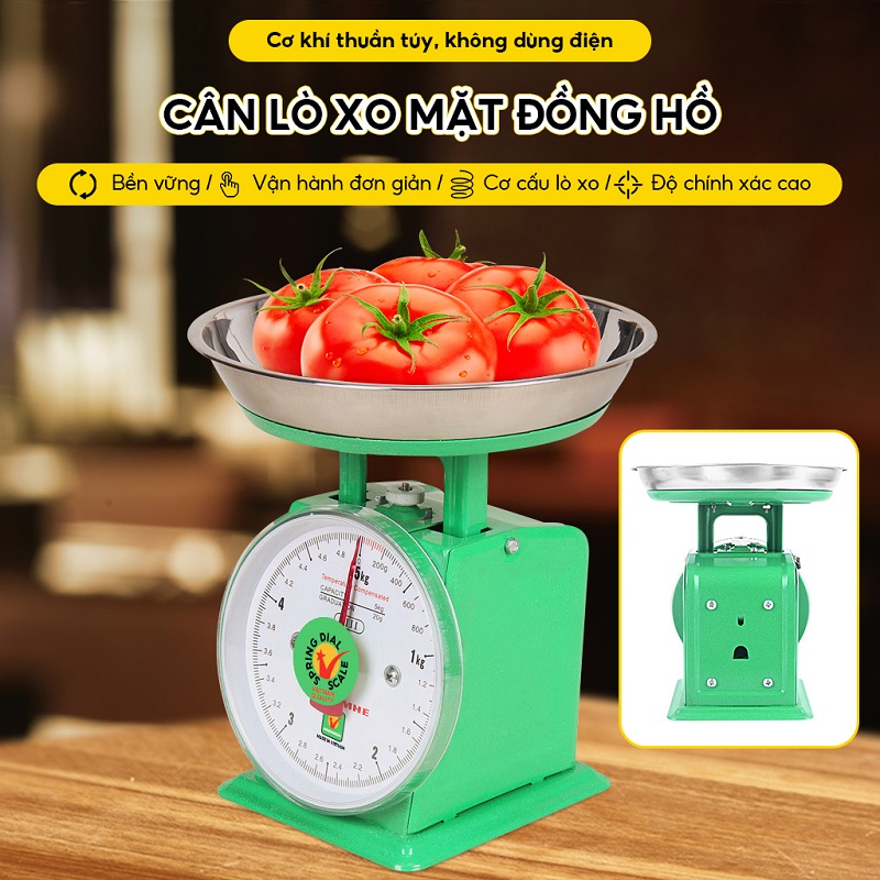 Cân đồng hồ dễ dùng, bền bỉ, không ngại ẩm ướt và giá cả hợp lý