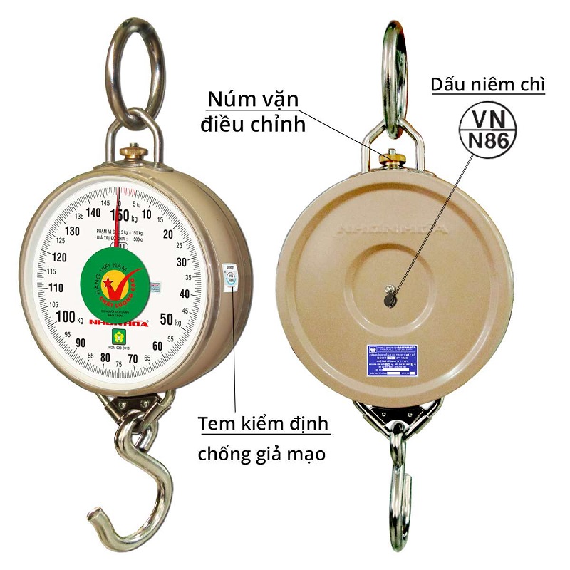 Cân treo đồng hồ nhỏ gọn tiết kiệm không gian cho sạp hàng nhỏ