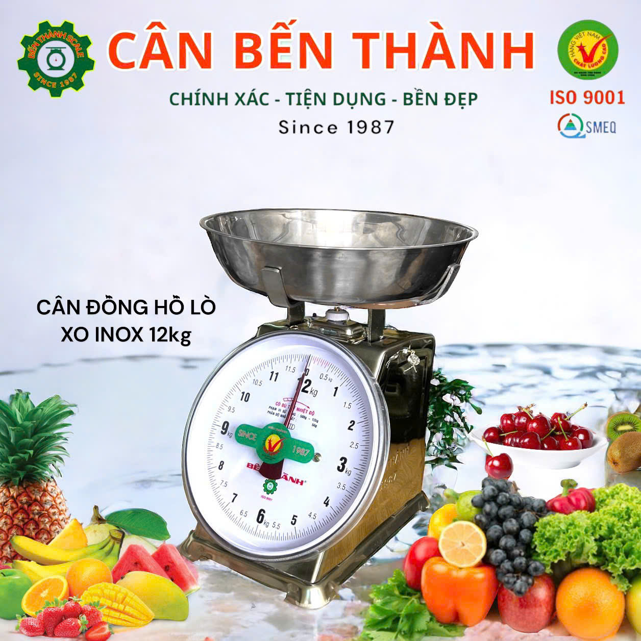 CÂN INOX (INOX DIAL SCALE): 12KG